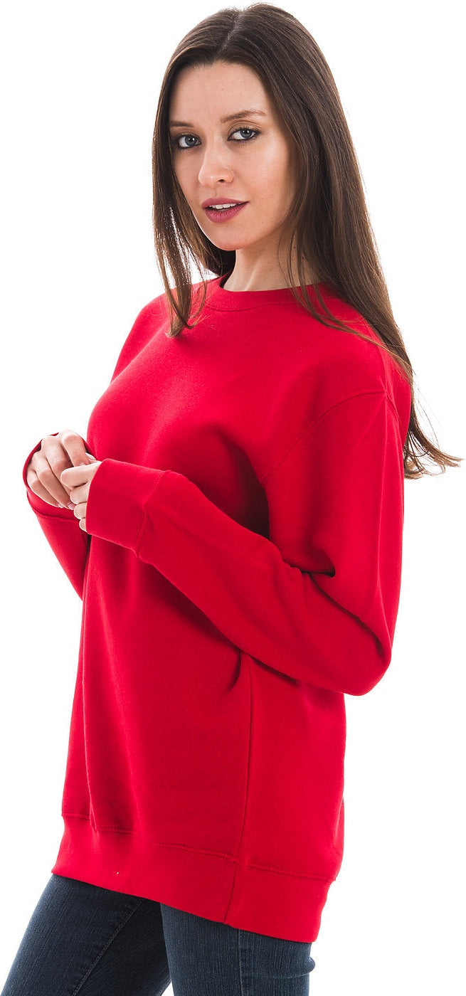 Lane Seven Ls14004 Premium Crewneck Sweatshirt - Red