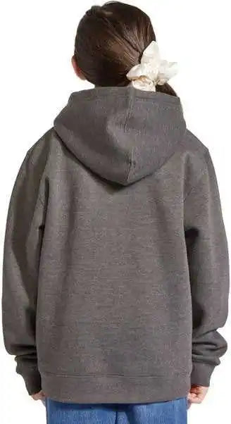 Lane Seven Ls1401y Youth Premium Pullover Hooded Sweatshirt - Charcoal Heather