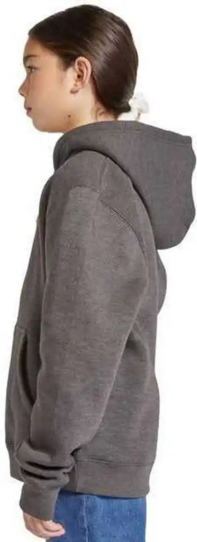 Lane Seven Ls1401y Youth Premium Pullover Hooded Sweatshirt - Charcoal Heather