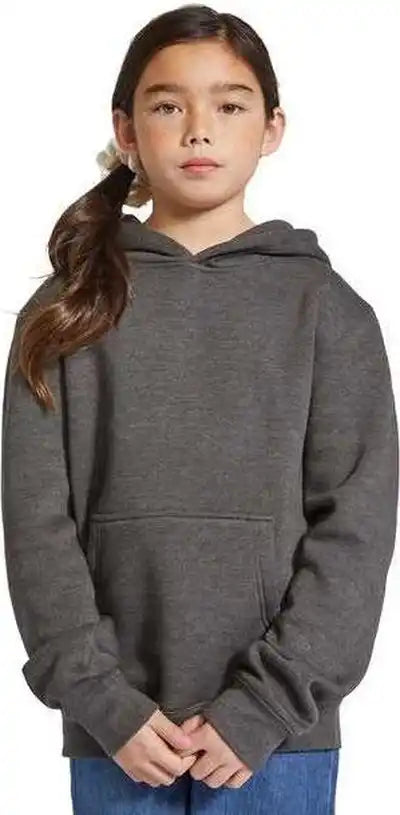 Lane Seven Ls1401y Youth Premium Pullover Hooded Sweatshirt - Charcoal Heather