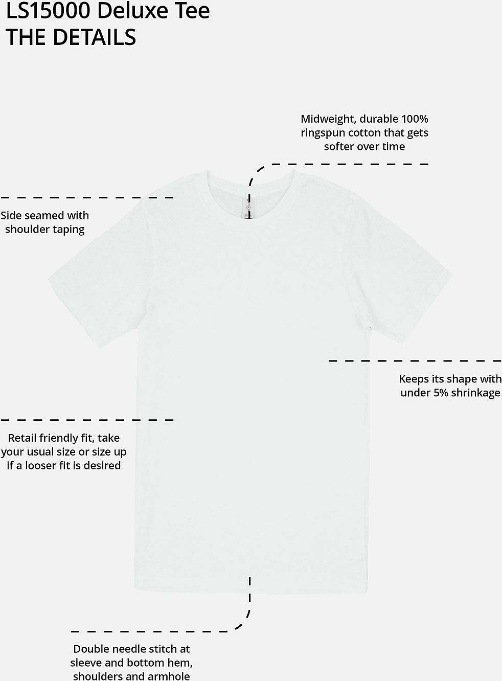 Lane Seven Ls15000 Deluxe Tee - Heather Grey