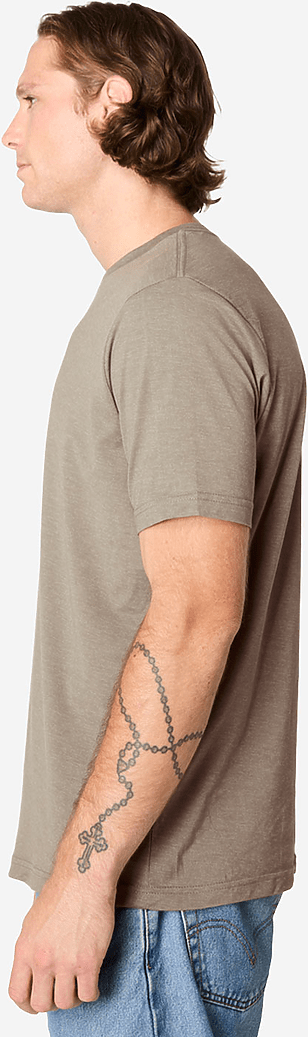 Lane Seven Ls15000cvc Deluxe Cvc Tee - Brown Heather