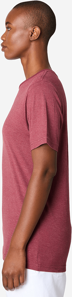 Lane Seven Ls15000cvc Deluxe Cvc Tee - Burgundy Heather