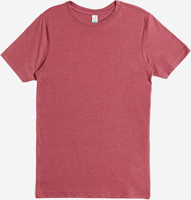 Lane Seven Ls15000cvc Deluxe Cvc Tee - Burgundy Heather