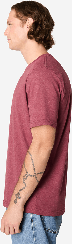 Lane Seven Ls15000cvc Deluxe Cvc Tee - Burgundy Heather