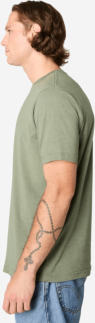 Lane Seven Ls15000cvc Deluxe Cvc Tee - Olive Heather