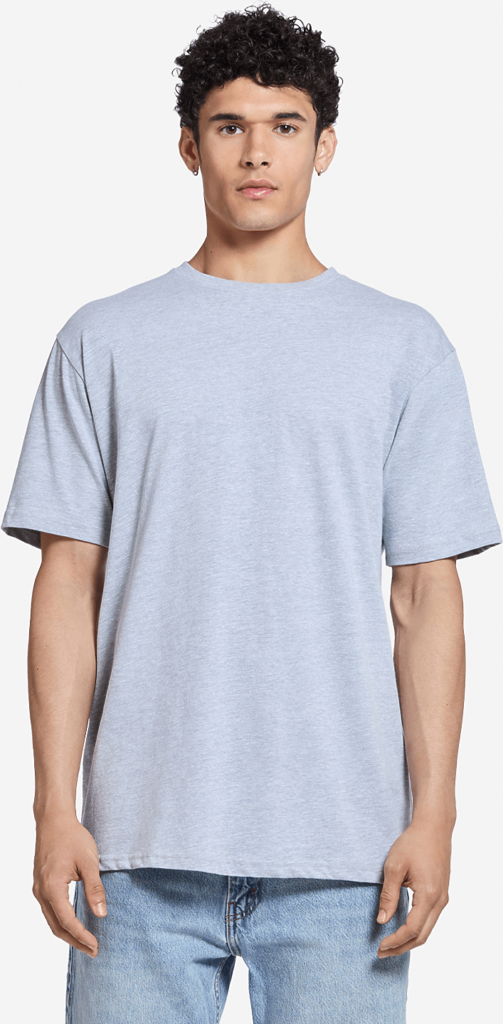Lane Seven Ls15001 Heavyweight Tee - Heather Grey