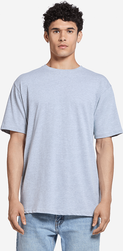 Lane Seven Ls15001 Heavyweight Tee - Heather Grey