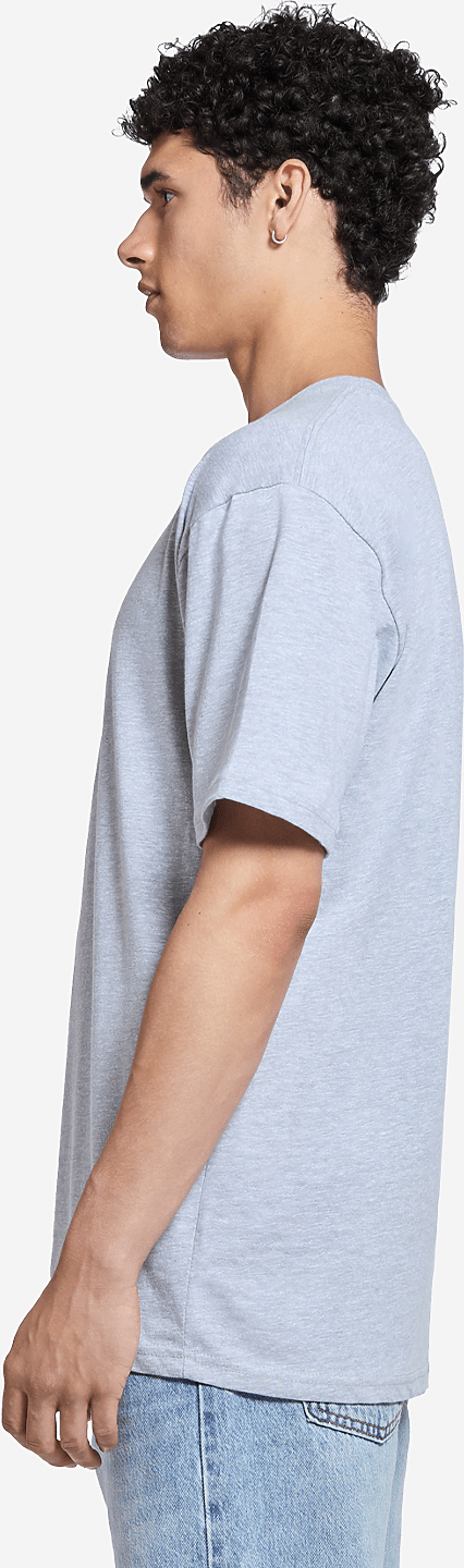 Lane Seven Ls15001 Heavyweight Tee - Heather Grey