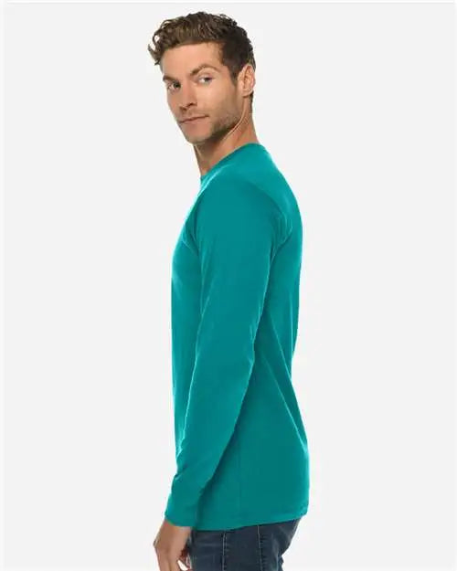 Lane Seven Ls15009 Heavyweight Long Sleeve T-shirt - Teal - s