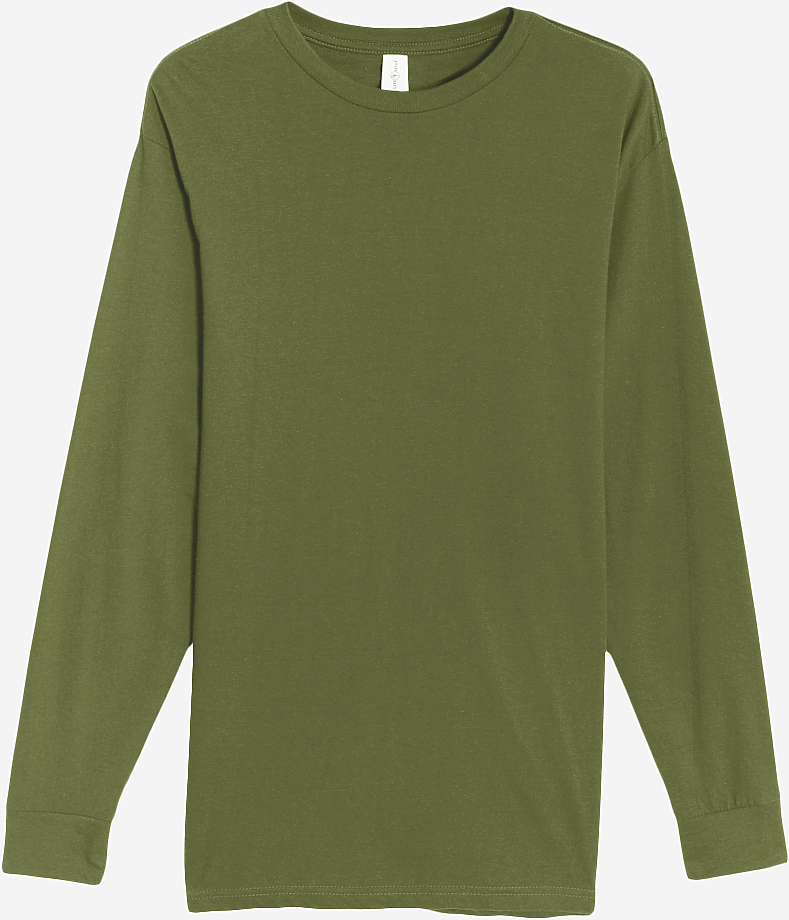 Lane Seven Ls15009 Heavyweight Long Sleeve Tee - Army Green