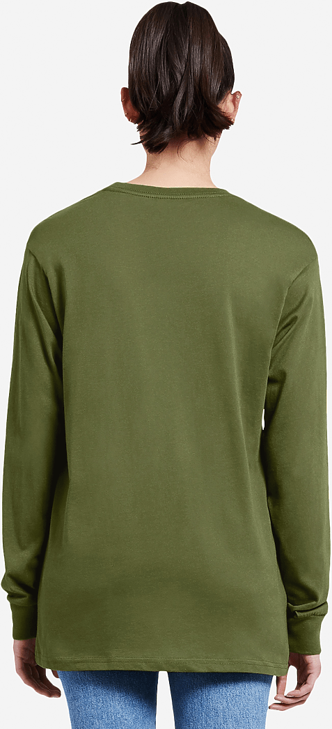 Lane Seven Ls15009 Heavyweight Long Sleeve Tee - Army Green