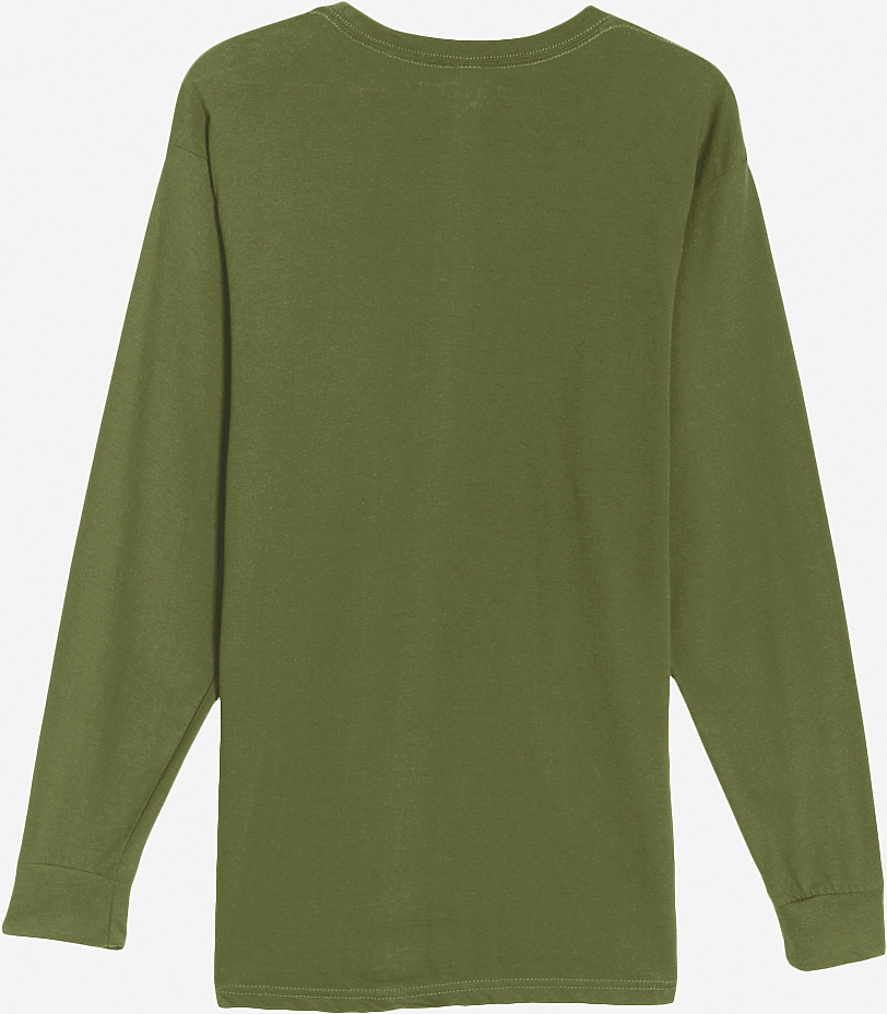 Lane Seven Ls15009 Heavyweight Long Sleeve Tee - Army Green