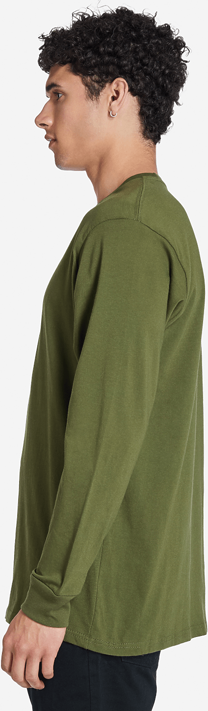 Lane Seven Ls15009 Heavyweight Long Sleeve Tee - Army Green
