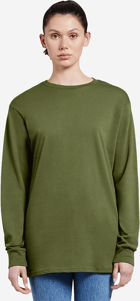 Lane Seven Ls15009 Heavyweight Long Sleeve Tee - Army Green