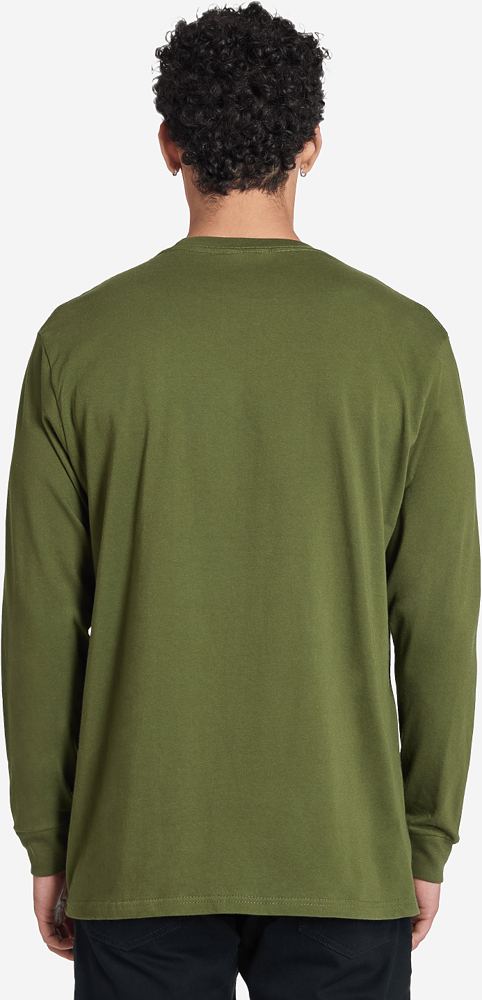 Lane Seven Ls15009 Heavyweight Long Sleeve Tee - Army Green