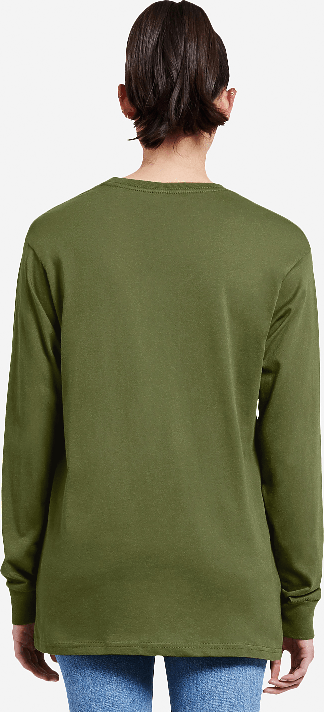 Lane Seven Ls15009 Heavyweight Long Sleeve Tee - Army Green