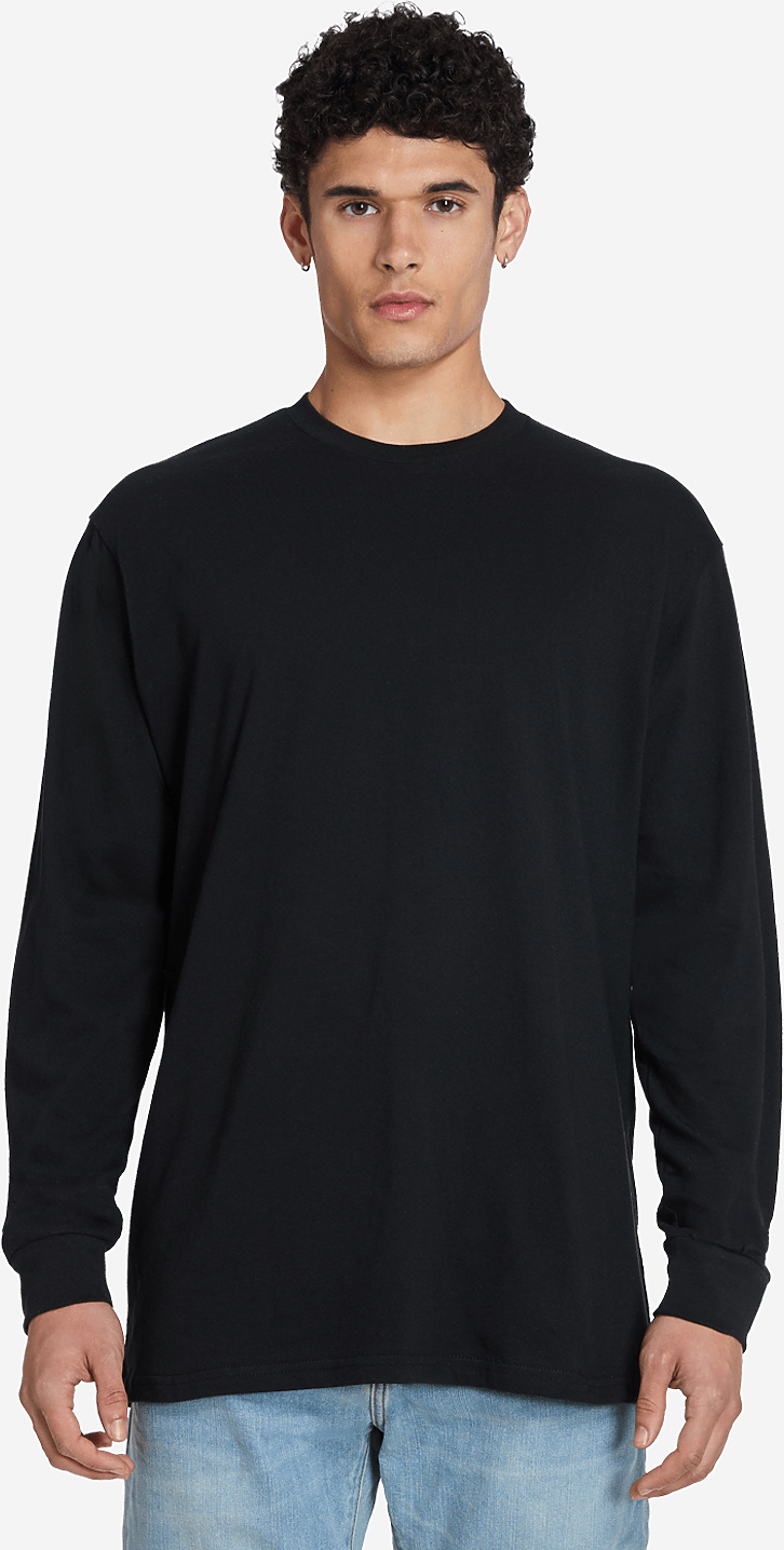 Lane Seven Ls15009 Heavyweight Long Sleeve Tee - Black