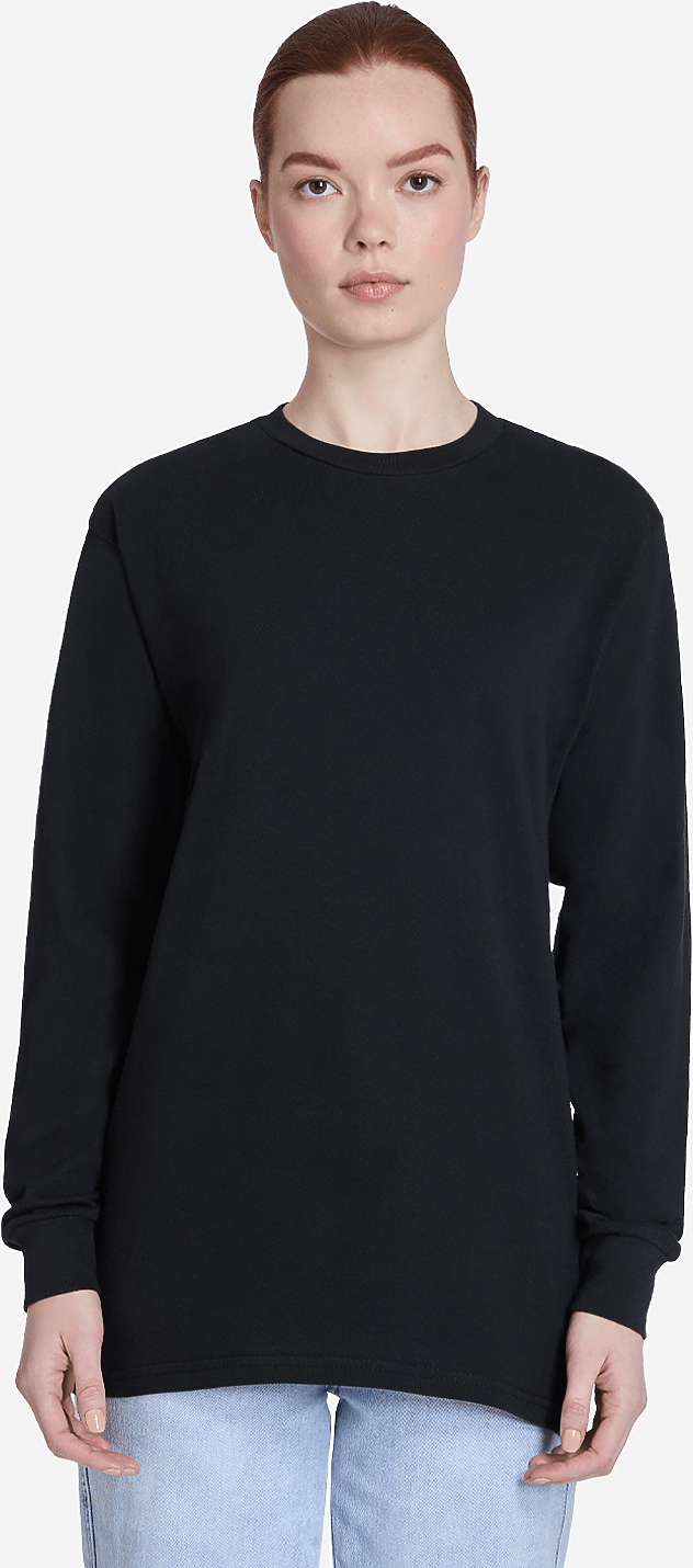 Lane Seven Ls15009 Heavyweight Long Sleeve Tee - Black