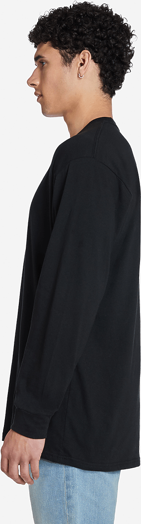 Lane Seven Ls15009 Heavyweight Long Sleeve Tee - Black