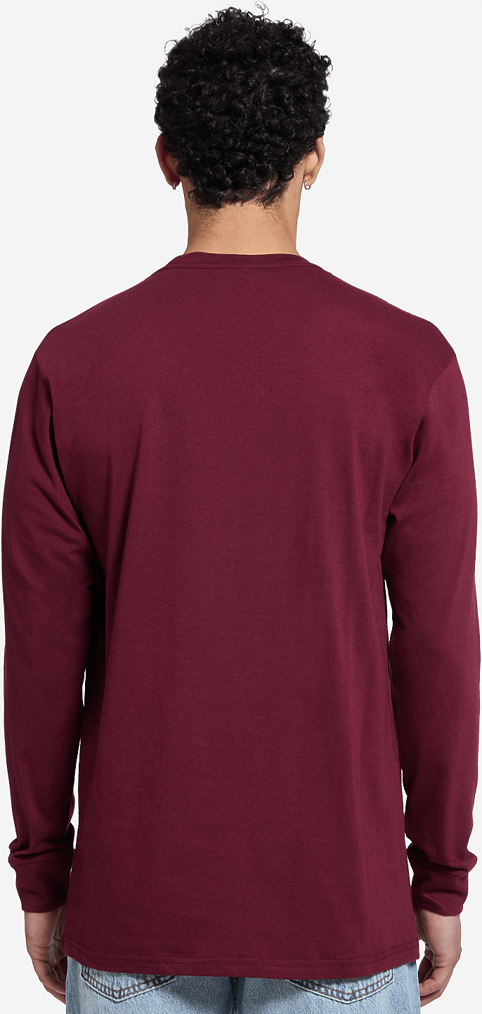Lane Seven Ls15009 Heavyweight Long Sleeve Tee - Burgundy