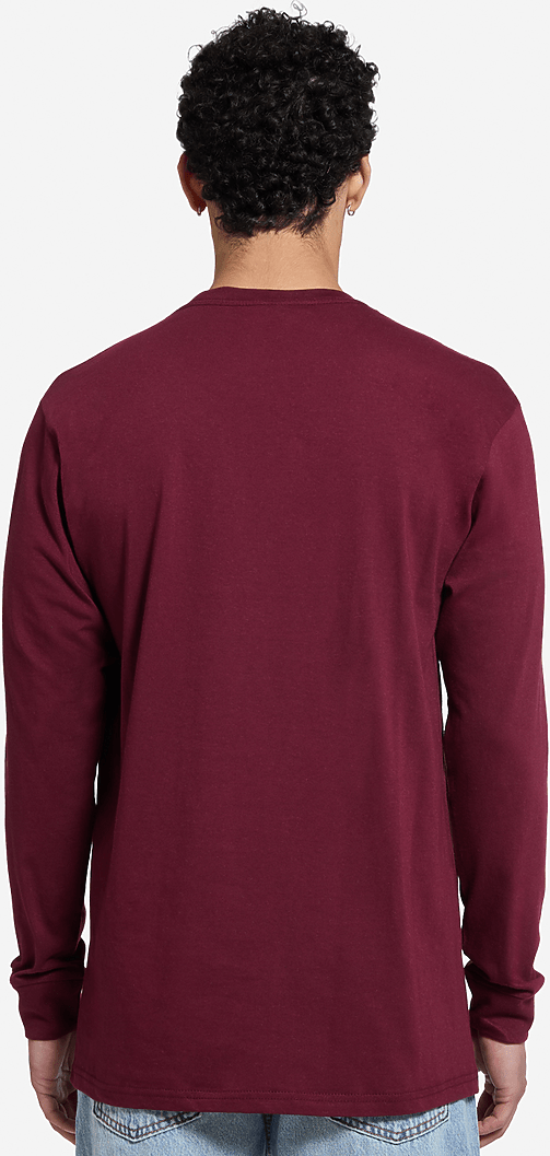 Lane Seven Ls15009 Heavyweight Long Sleeve Tee - Burgundy