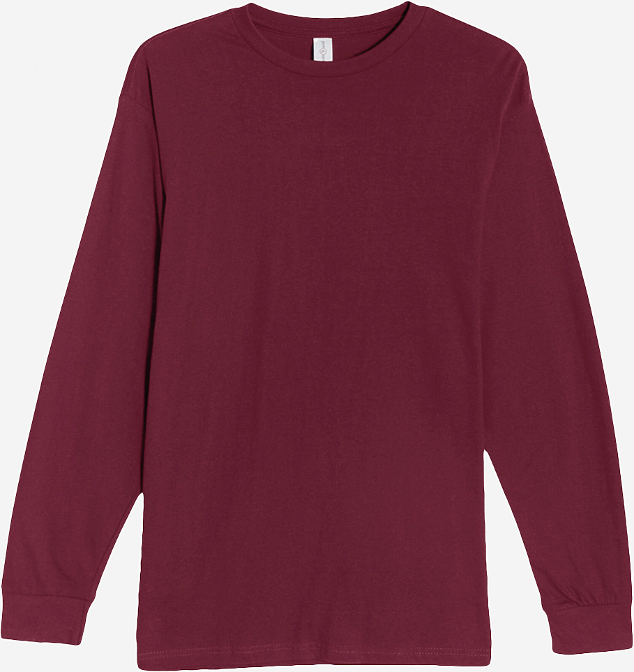 Lane Seven Ls15009 Heavyweight Long Sleeve Tee - Burgundy