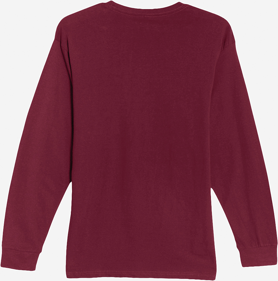 Lane Seven Ls15009 Heavyweight Long Sleeve Tee - Burgundy