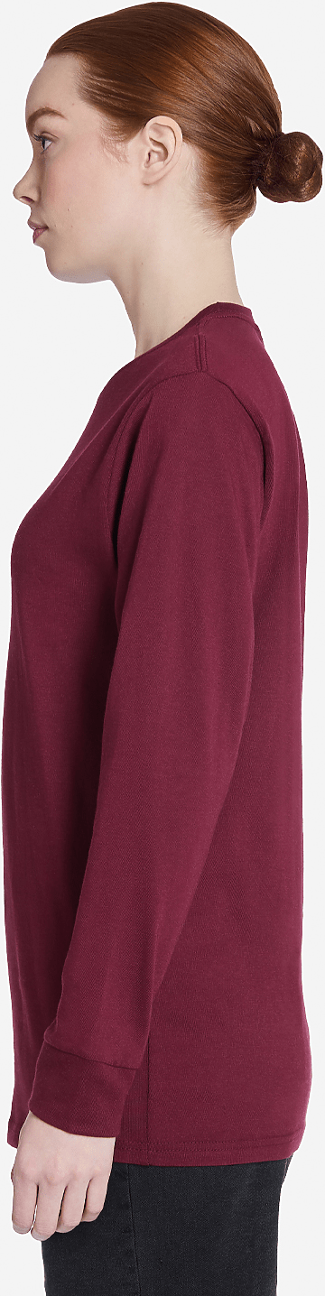 Lane Seven Ls15009 Heavyweight Long Sleeve Tee - Burgundy