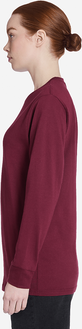 Lane Seven Ls15009 Heavyweight Long Sleeve Tee - Burgundy