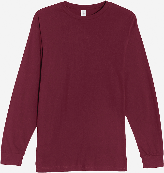 Lane Seven Ls15009 Heavyweight Long Sleeve Tee - Burgundy
