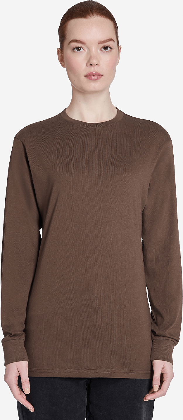 Lane Seven Ls15009 Heavyweight Long Sleeve Tee - Chestnut
