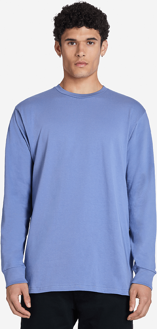 Lane Seven Ls15009 Heavyweight Long Sleeve Tee - Colony Blue - Colony Blue / Adult Xs