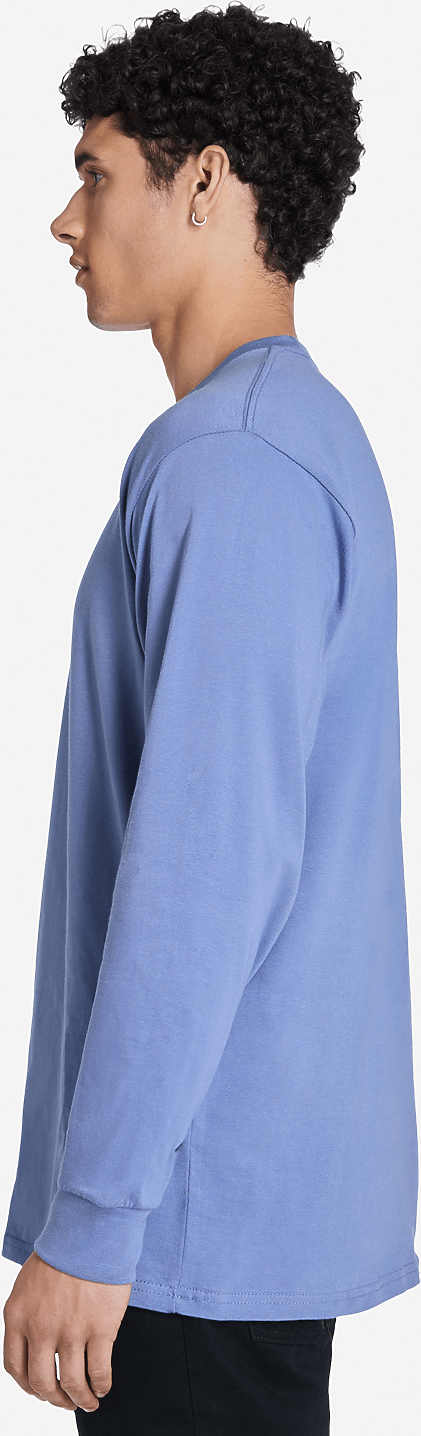 Lane Seven Ls15009 Heavyweight Long Sleeve Tee - Colony Blue