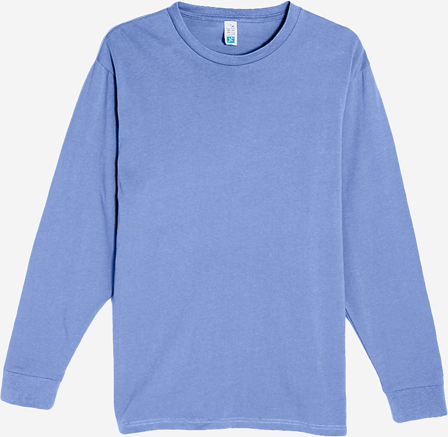 Lane Seven Ls15009 Heavyweight Long Sleeve Tee - Colony Blue