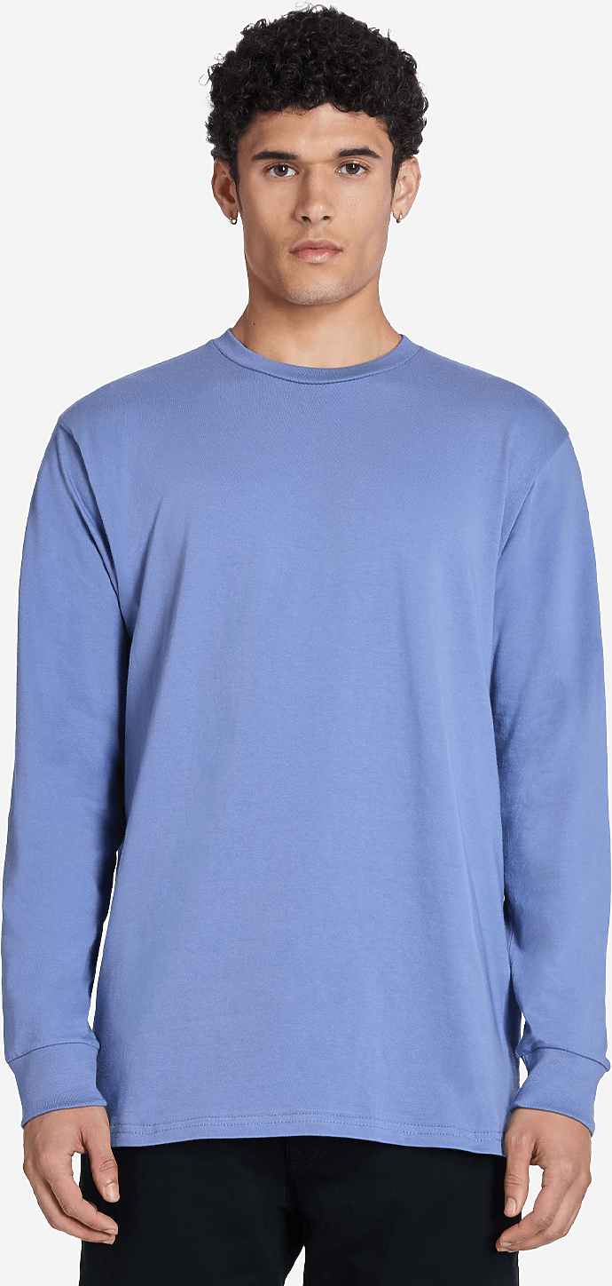 Lane Seven Ls15009 Heavyweight Long Sleeve Tee - Colony Blue