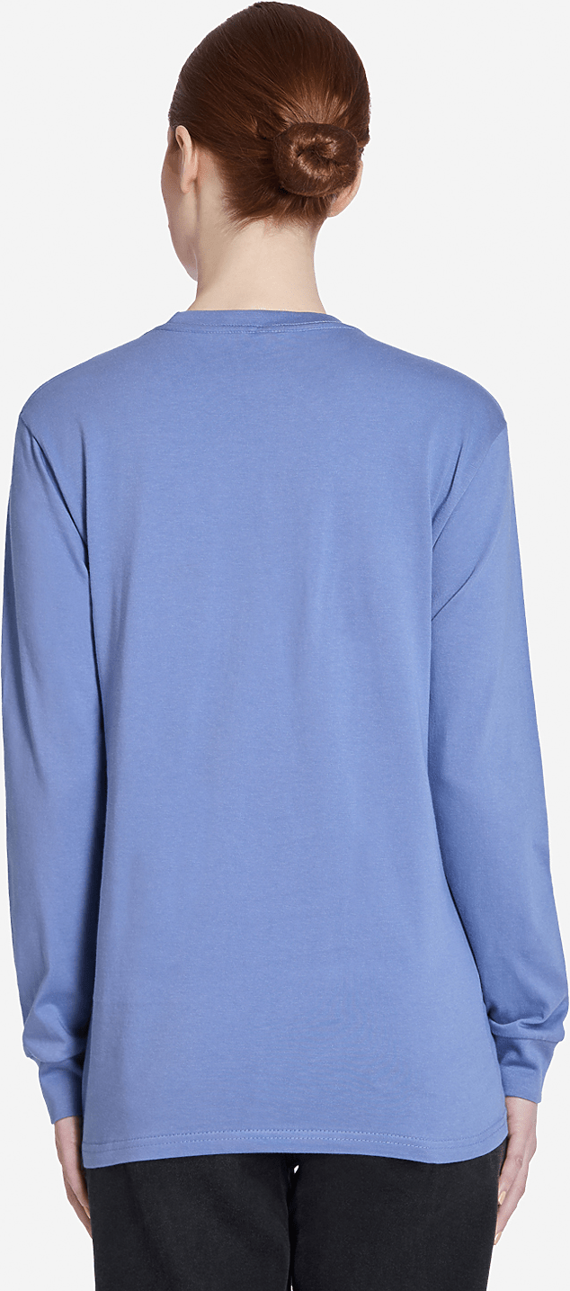 Lane Seven Ls15009 Heavyweight Long Sleeve Tee - Colony Blue