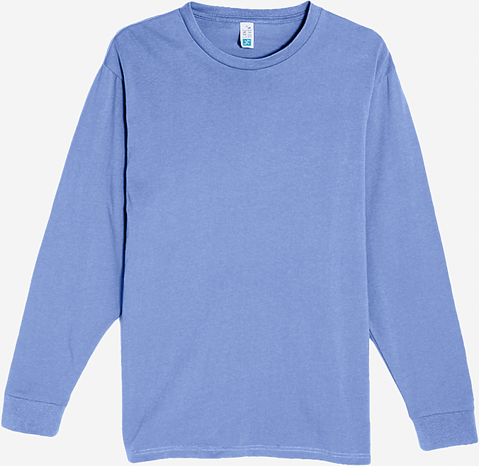 Lane Seven Ls15009 Heavyweight Long Sleeve Tee - Colony Blue