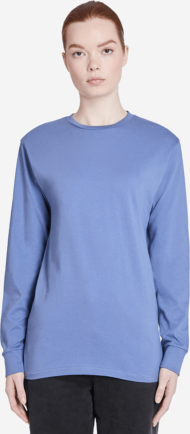 Lane Seven Ls15009 Heavyweight Long Sleeve Tee - Colony Blue