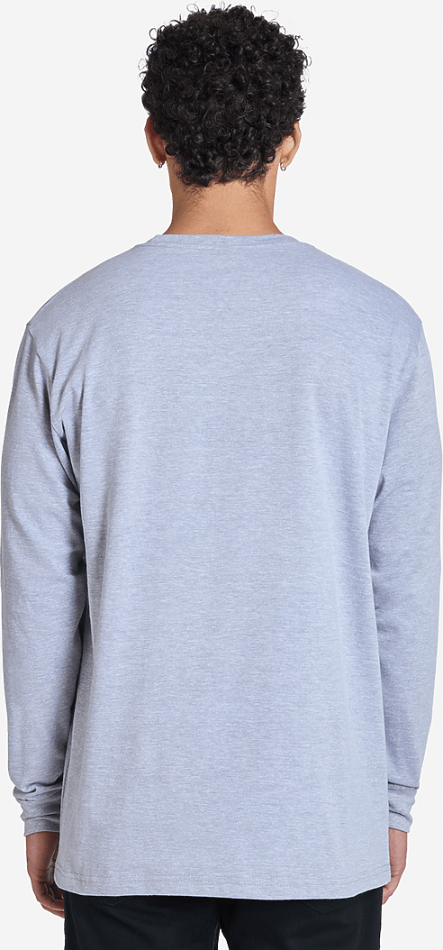 Lane Seven Ls15009 Heavyweight Long Sleeve Tee - Heather Grey