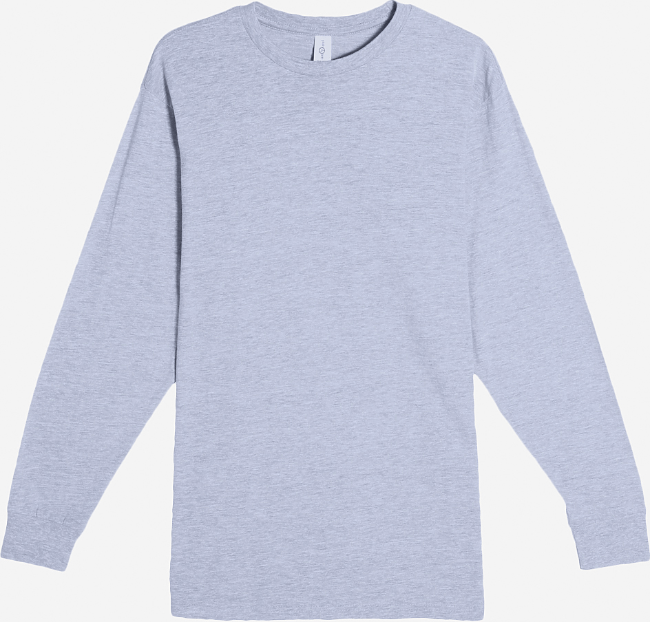 Lane Seven Ls15009 Heavyweight Long Sleeve Tee - Heather Grey