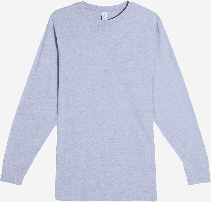 Lane Seven Ls15009 Heavyweight Long Sleeve Tee - Heather Grey