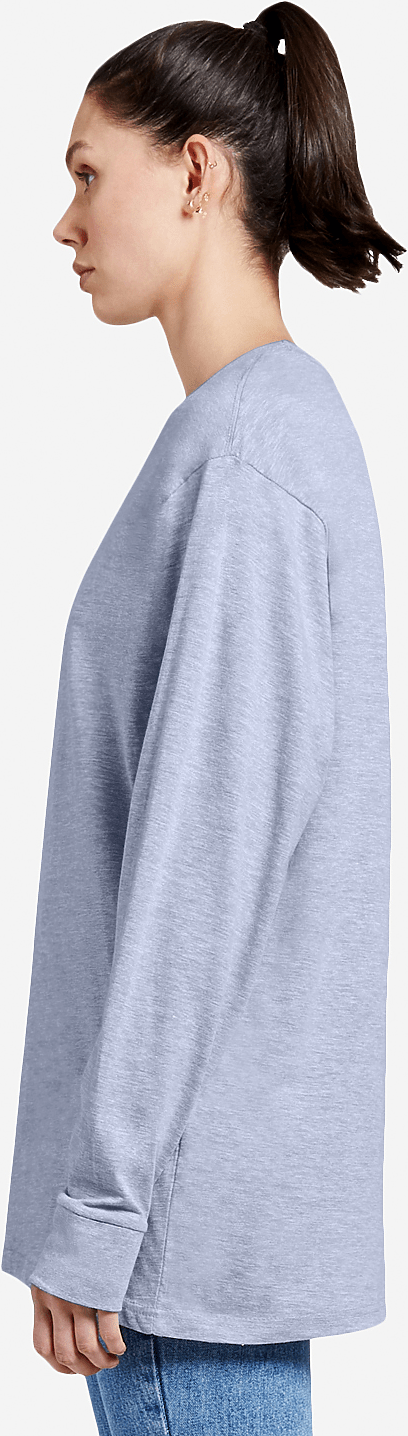 Lane Seven Ls15009 Heavyweight Long Sleeve Tee - Heather Grey