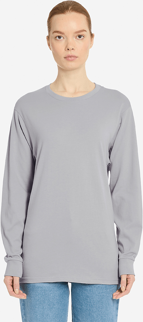 Lane Seven Ls15009 Heavyweight Long Sleeve Tee - Moon Dust