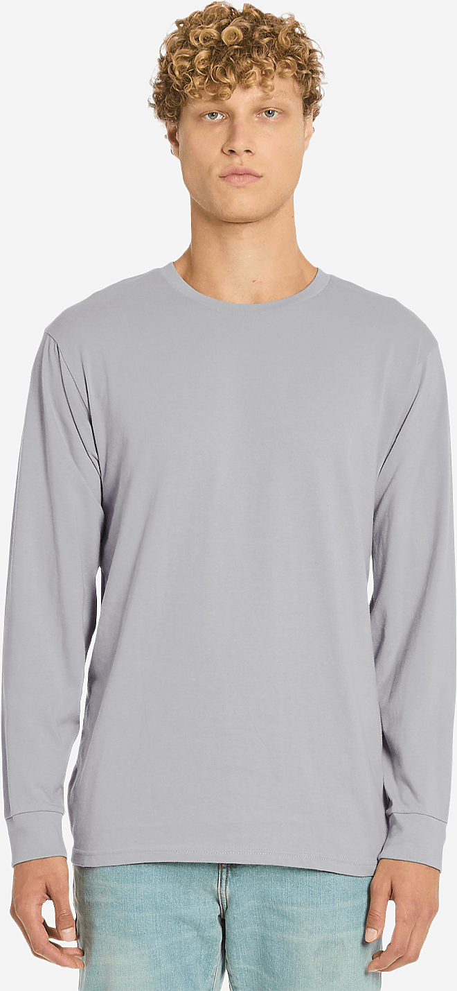Lane Seven Ls15009 Heavyweight Long Sleeve Tee - Moon Dust