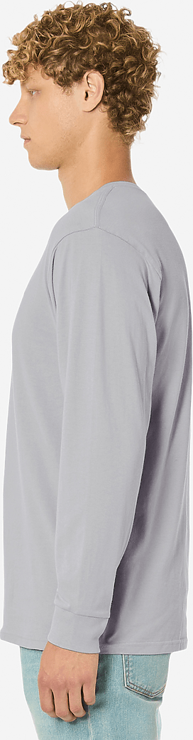 Lane Seven Ls15009 Heavyweight Long Sleeve Tee - Moon Dust