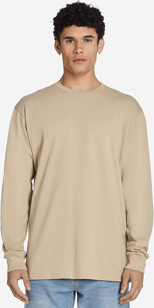 Lane Seven Ls15009 Heavyweight Long Sleeve Tee - Mushroom - Mushroom / Adult Xs