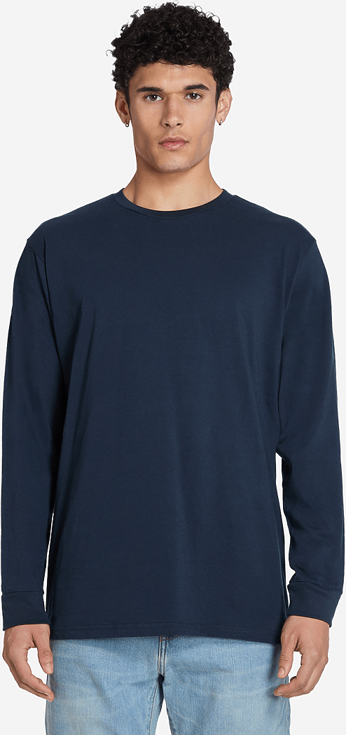 Lane Seven Ls15009 Heavyweight Long Sleeve Tee - Navy - Navy / Adult Xs