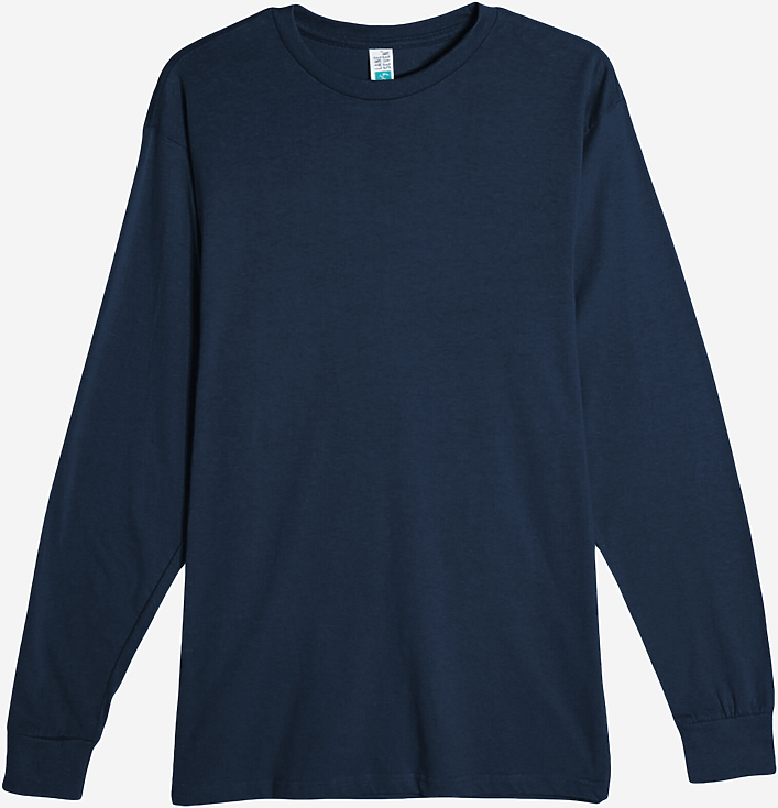 Lane Seven Ls15009 Heavyweight Long Sleeve Tee - Navy