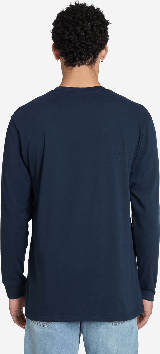 Lane Seven Ls15009 Heavyweight Long Sleeve Tee - Navy